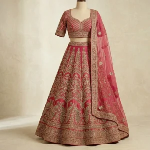 Designer Pink Wedding Lehenga