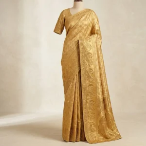 Golden Silk Bridal Saree