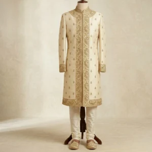 Royal Cream Groom Sherwani